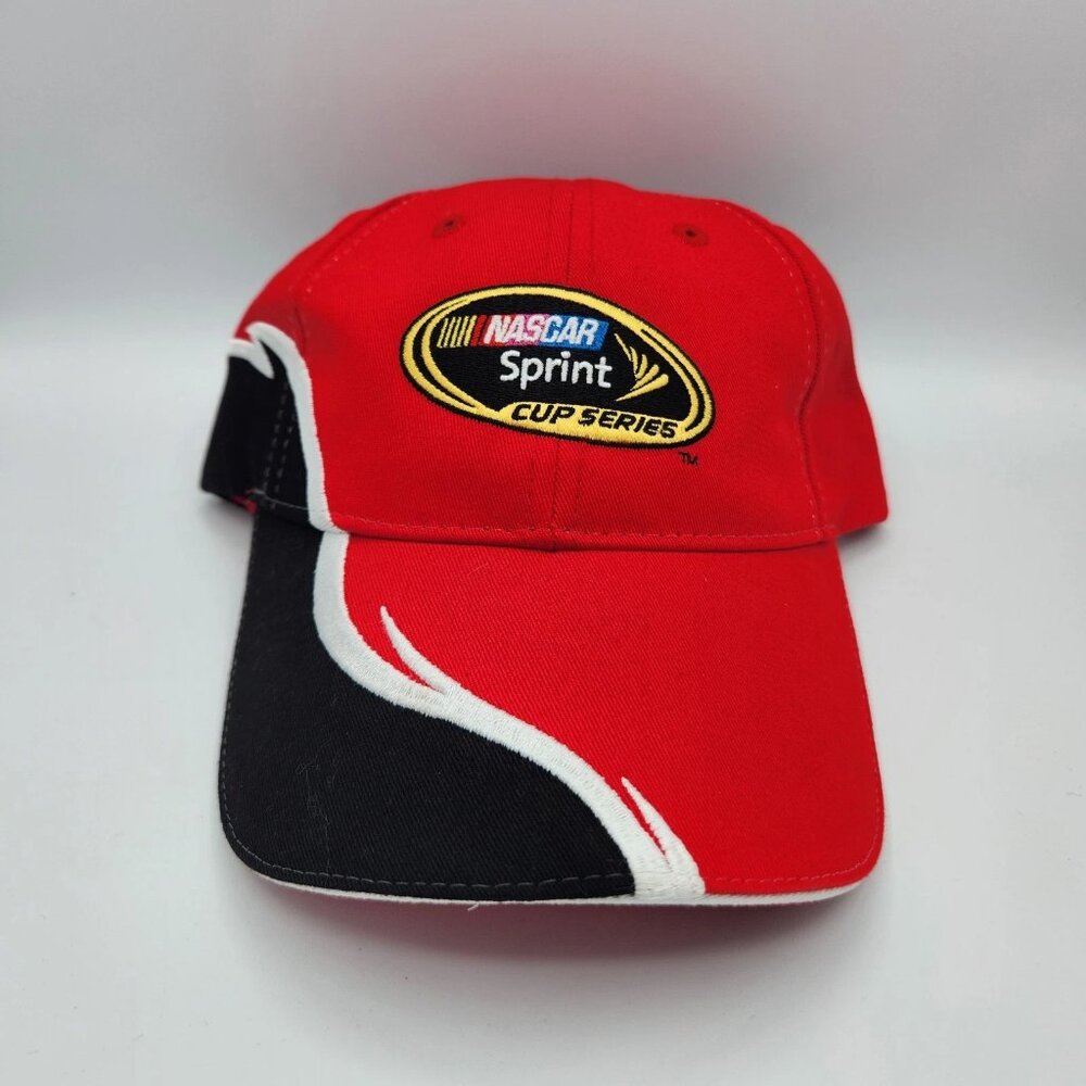Nascar Sprint Cup Series Hat Cap Snap Back Red Black Racing Mens Race Car NWT